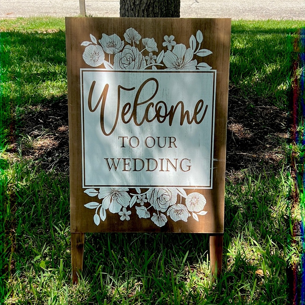 Welcome To Our Wedding Wooden Sign